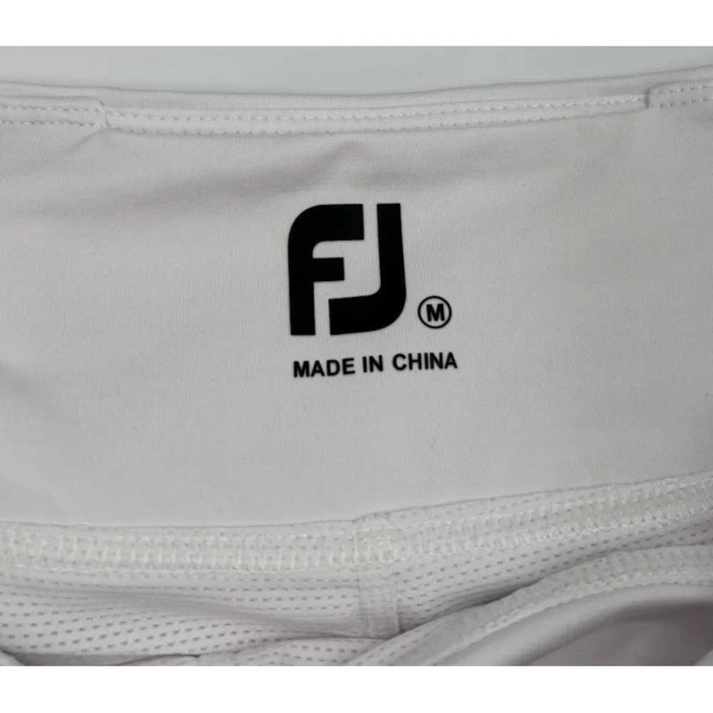 FootJoy Women's M White‎ Solid Polyester Lined Short Skort